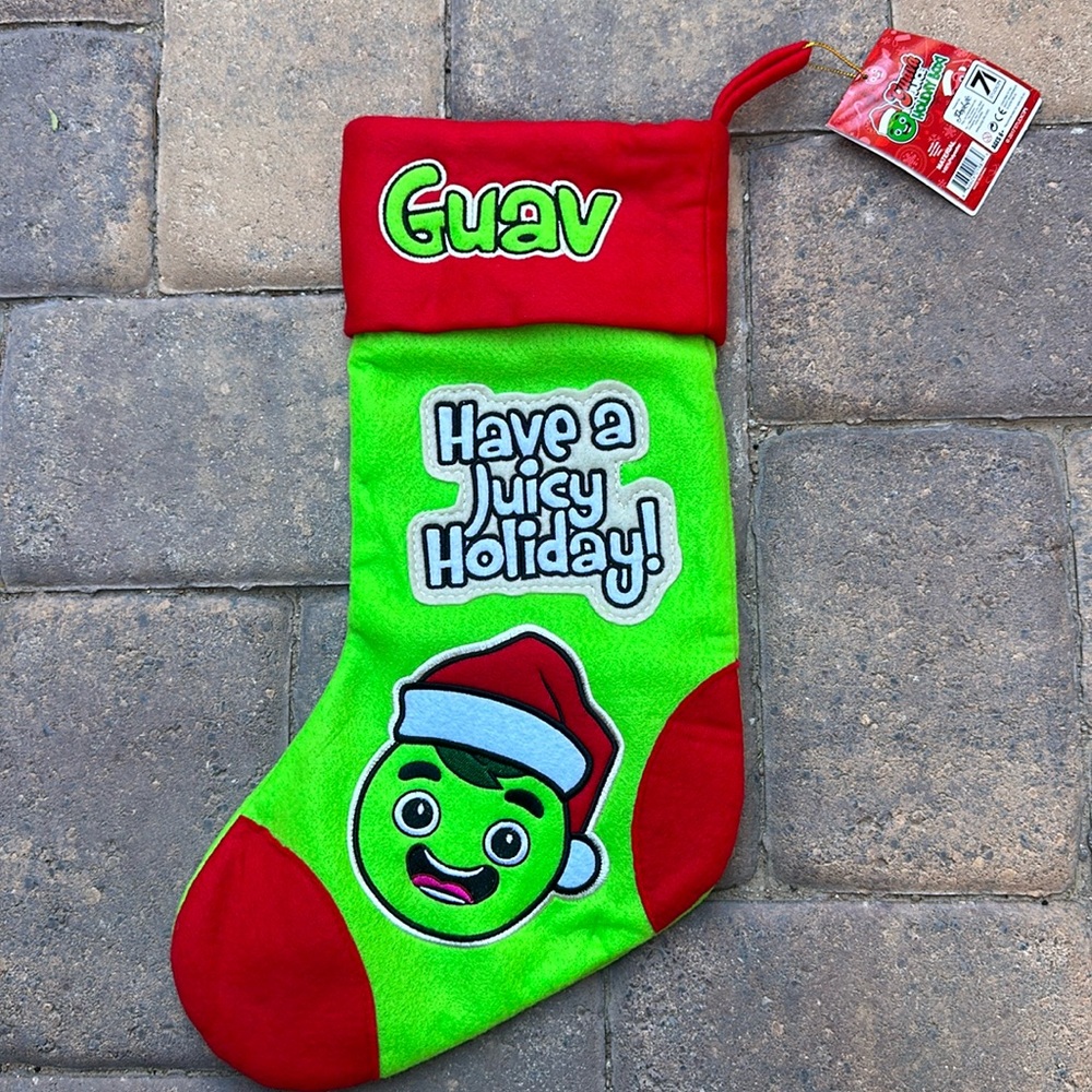 NWT Guav Holiday Juice Box Stocking - NEW